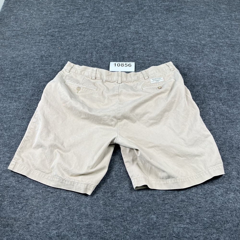 Polo Ralph Lauren Prospect Chino Shorts Mens 38 Beige Cotton Flat Front Casual - Picture 7 of 8